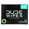Wipes, On-The-Go, Flushable Wipes, Mint Chill, 30 Individually Wrapped Wipes, (5.7 x 7.8 in) Each