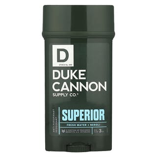 Duke Cannon Supply Co., Déodorant anti-transpirant, Superior, Eau douce + néroli, 85 g