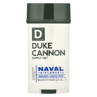 Duke Cannon Supply Co., Aluminum Free Deodorant, Naval Diplomacy, Bergamot + Aquatic Musk, 3 oz (85 g)