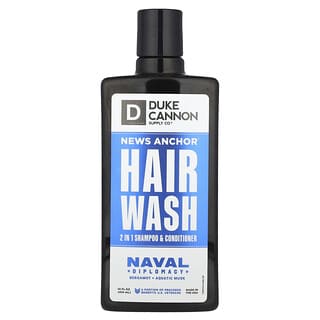 Duke Cannon Supply Co., News Shampooing et après-shampooing 2-en-1, Bergamote + Musc aquatique, 414 ml