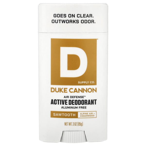 Duke Cannon Supply Co., Air Defense™, 액티브 데오드란트, 알루미늄 무함유, 톱날, 85g(3oz)
