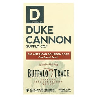 Duke Cannon Supply Co., Big American Bourbon Bar Soap, Oak Barrel Scent, 1 Bar, 10 oz