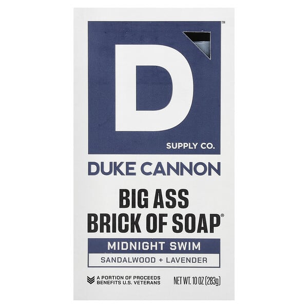 Duke Cannon Supply Co., 빅 브릭 오브 바 비누®, 미드나이트 스윗, 283g(10oz)