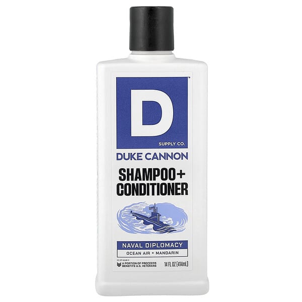 Duke Cannon Supply Co., 샴푸 + 컨디셔너, Naval Diplomacy, 414ml(14fl oz)