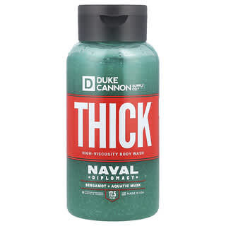 Duke Cannon Supply Co., Gel de baño de alta viscosidad Thick®, Naval Diplomacy, 517 ml (17,5 oz. líq.)