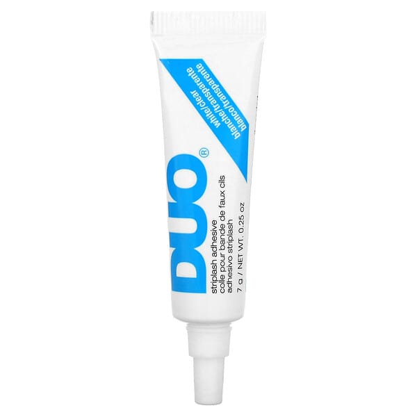 DUO, ストリップラッシュ接着剤、ホワイト／クリア、7g（0.25 oz）