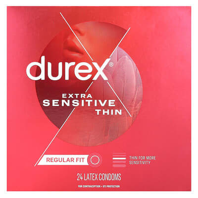 Durex Extra Sensitive Thin Regular Fit 24-Count Condoms