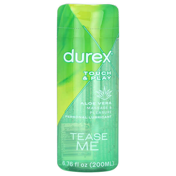 Durex, Touch&Play，人體潤滑劑，蘆薈香，6.76 液量盎司（200 毫升）