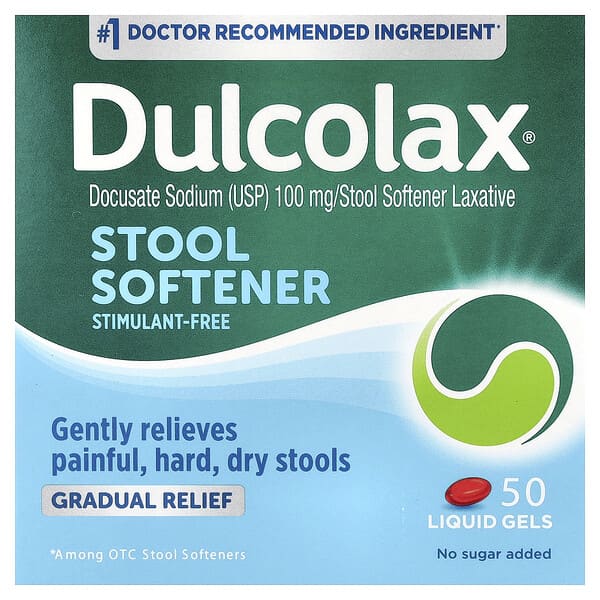Dulcolax, Омекотител за изпражнения, 50 течни гелчета