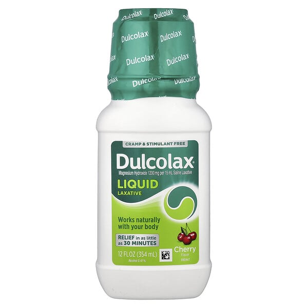 Dulcolax, 液體瀉劑，櫻桃味，12 液量盎司（354 毫升）