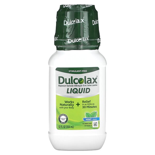 Dulcolax, Liquid Laxative, Mint, 12 fl oz (354 ml)