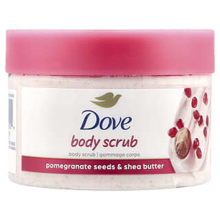 Dove, Gommage exfoliant pour le corps, Graines de grenade et beurre de karité, 298 g