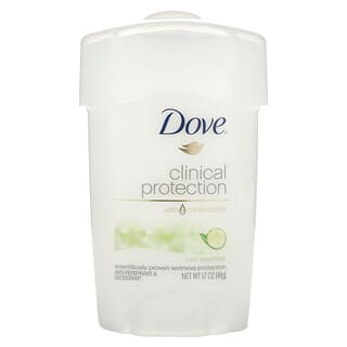 Dove, حماية مثبتة سريريًا، بقوة الوصفات الطبية، مزيل العرق مضاد للتعرق، إحساس بالانتعاش، 1.7 أونصة (48 جم)