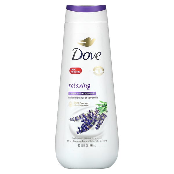 Dove, Relajante, Jabón líquido para el cuerpo, Aceite de lavanda y manzanilla, 591 ml (20 oz. Líq.)