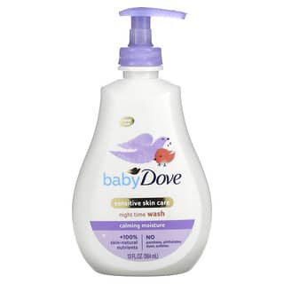 Dove, Bébé, Soin de la peau sensible, Nettoyant de nuit, Hydratation apaisante, 384 ml