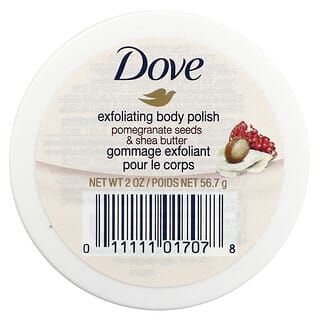 Dove, Отшелушивающий лак для тела, гранатовые зерна и масло ши, 56,7 г (2 унции)