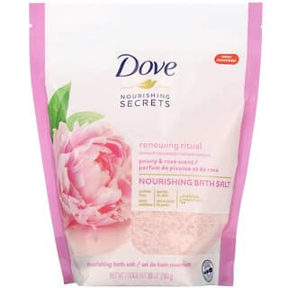 Dove, Nourishing Secrets, Питательная соль для ванн, аромат пиона и розы, 28 унций (793 г)