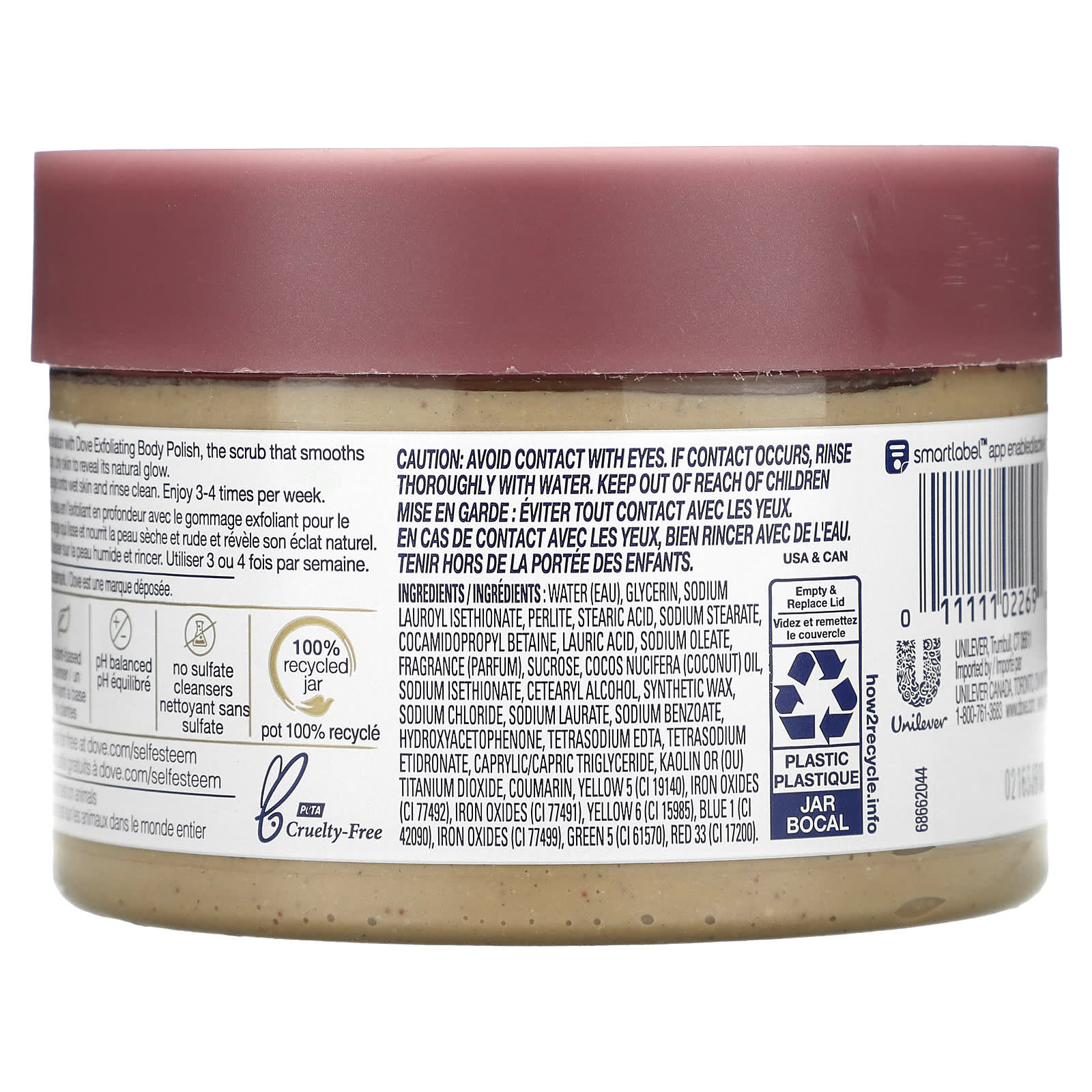 Dove Exfoliating Body Polish Brown Sugar And Coconut Butter 105 Oz