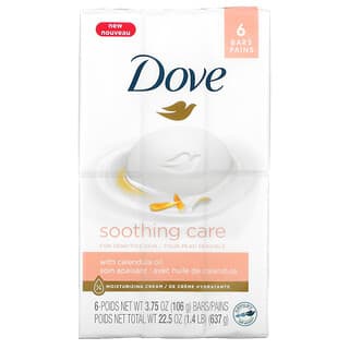 Dove, Soothing Care For Sensitive Skin, 6 Bars, 3.75 oz (106 g) Each
