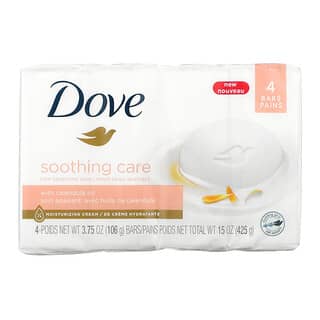 Dove, Soothing Care Soap Bar, 4 Bars, 3.75 oz (106 g) Each