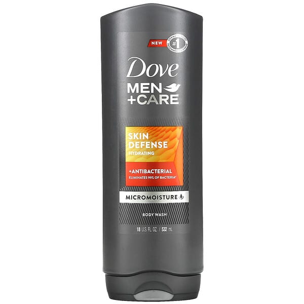 Dove, Men + Care, Jabón líquido para el cuerpo hidratante Skin Defense, 532 ml (18 oz. Líq.)