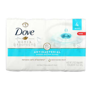Dove, Care & Protect, Antibacterial Beauty Bar, 4 Bars, 3.75 oz (106 g) Each