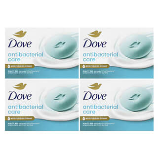 Dove, Antibacterial Care Beauty Bar Soap, 4 Bars, 3.75 oz (106 g) Each