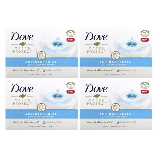 Dove, Care & Protect, Antibakterieller Beauty-Riegel, 4 Riegel, je 106 g (3,75 oz.)