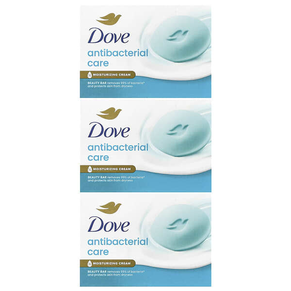 Dove, 케어 & 보호, 안티박테리아 뷰티 바, 3개입, 각 90g(3.17oz)