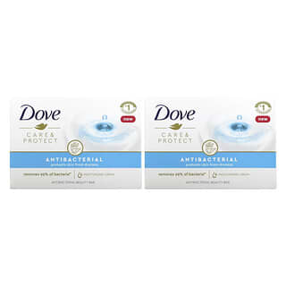 Dove, Care & Protect, Antibacterial Beauty Bar, 2 Bars, 3.75 oz (106 g) Each