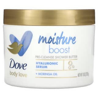 Dove, Body Love, Moisture Boost, предварительное очищение, масло для душа, 283 г (10 унций)