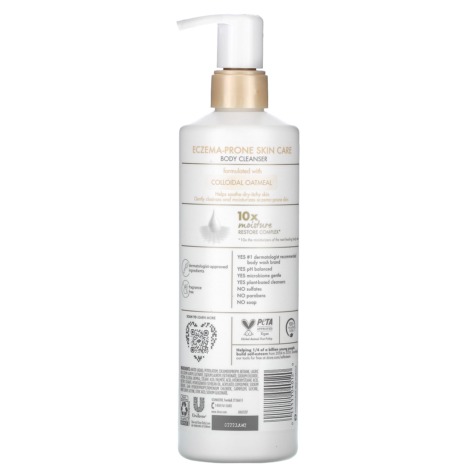 Dove, EczemaProne Skin Care, Body Cleanser, Colloidal Oatmeal