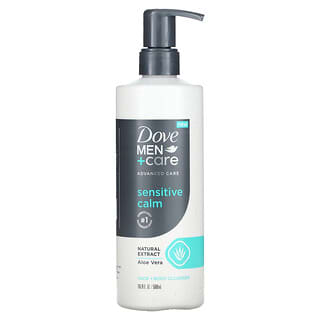 Dove, Cuidado y cuidado para hombres, Limpiador para rostro y cuerpo, Calma sensible`` 500 ml (16,9 oz. Líq.)