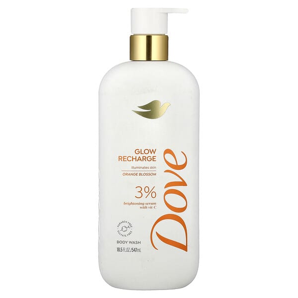 Dove, 글로우 리차지, 바디 워시, 오렌지 블라섬, 547ml(18.5fl oz)