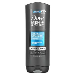 Dove, Men+Care, Clean Comfort, Jabón líquido para el rostro y el cuerpo, Limpieza y confort, 532 ml (18 oz. líq.)