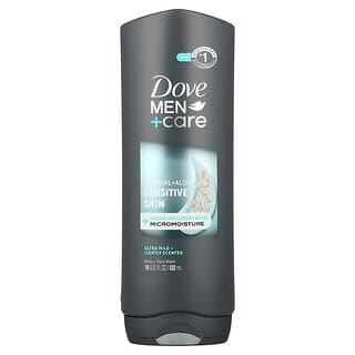 Dove, Men + Care, Body + Face Wash, Oatmeal + Aloe, Sensitive Skin, 18 fl oz (532 ml)