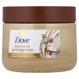 Dove, скраб для тела, коричневый сахар и кокосовое масло, 425 г (15 унций)