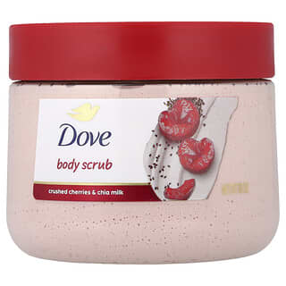 Dove, Exfoliante corporal, Cerezas trituradas y leche de chía, 425 g (15 oz)
