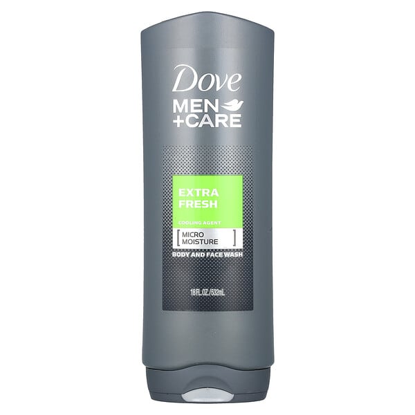 Dove, Men + Care, Jabón para el cuerpo y el rostro, Extra Fresh, 532 ml (18 oz. Líq.)