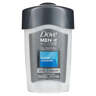 Dove, Men + Care, Proteção Clínica, Desodorante Antitranspirante, Clean Comfort, 48 g (1,7 oz)