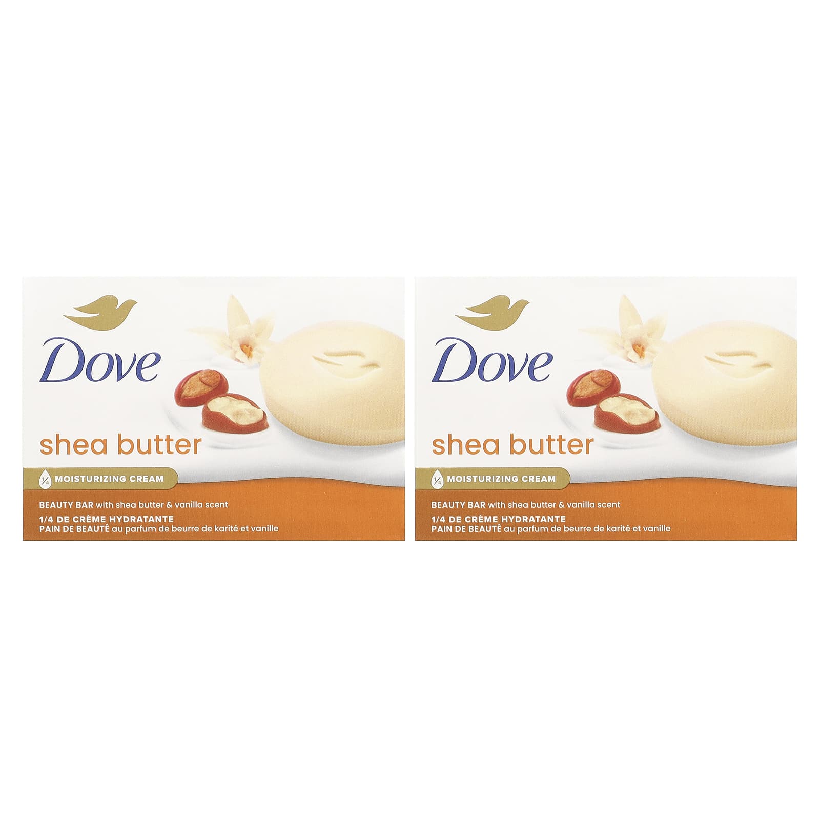 Beauty Bar Soap, Shea Butter Vanilla, Bars, oz (106 g) Each