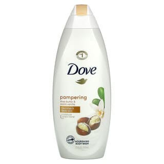 Dove, Purely Pampering, Gel de banho, Manteiga de karité com baunilha morna, 650 ml