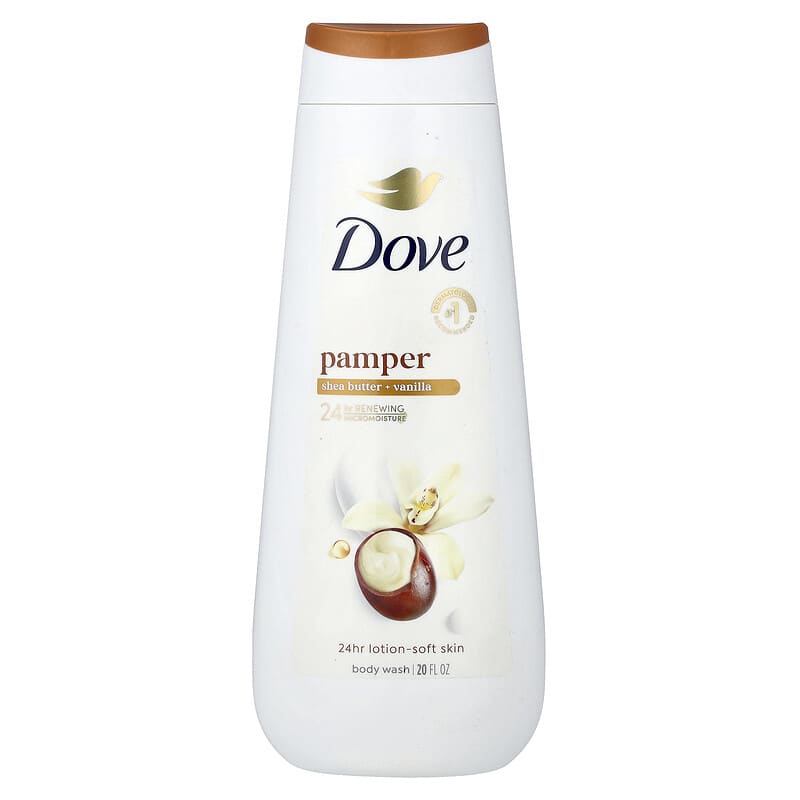 Dove, Pampering, Body Wash, Shea Butter & Vanilla, 22 fl oz (650 ml)