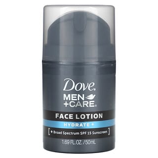 Dove, Men + Care, Face Lotion, Hydrate +, SPF 15, 1.69 fl oz (50 ml)