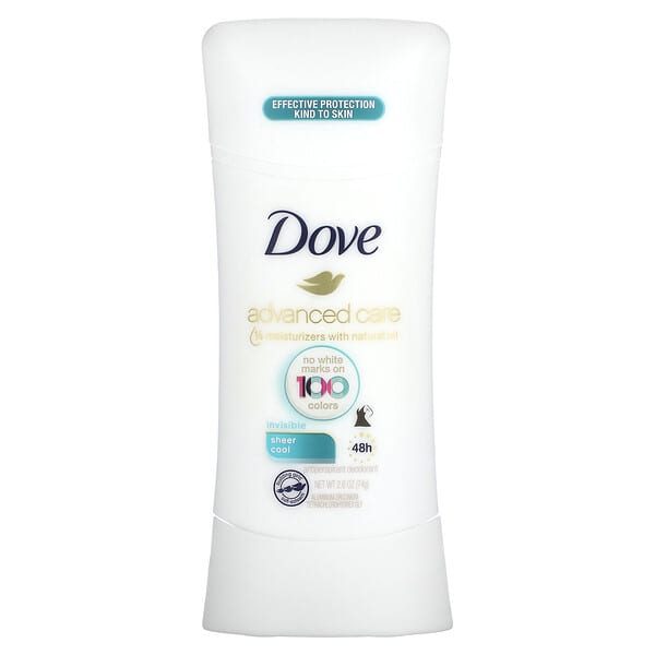 Dove Advanced Care Invisible Antiperspirant Deodorant Sheer Cool 26 Oz 74 G 5060