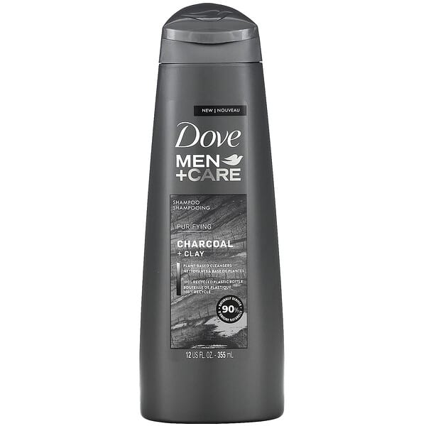 Dove, Men + Care, Shampoo, Purificador, Carvão + Argila, 355 ml (12 fl oz)