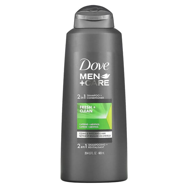 Dove, メン+ケア フォーティファイングシャンプー+コンディショナー フレッシュ＆クリーン 603ml