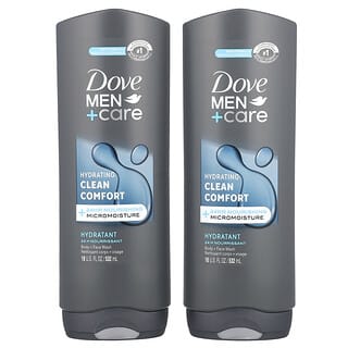 Dove, Men+Care, Clean Comfort, Body and Face Wash, 2 Pack, 18 fl oz (532 ml) Each