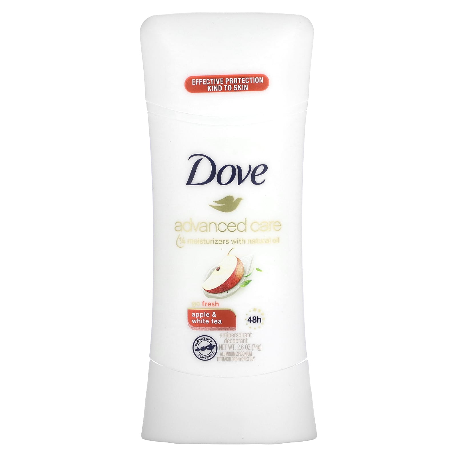 Dove, Advanced Care, Go Fresh, Antiperspirant Deodorant, Apple & White