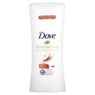 Dove, Advanced Care, Go Fresh, desodorante antitranspirante, maçã e chá branco, 74 g